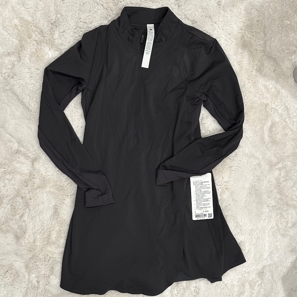 lululemon athletica Black Long Sleeve Athletic Dress